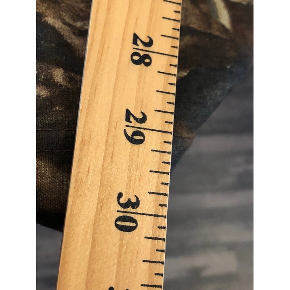 Duxbak Shirt Men Large Brown Camo Henley Outdoor Workwear Camp Hike Casual - Picture 8 of 9